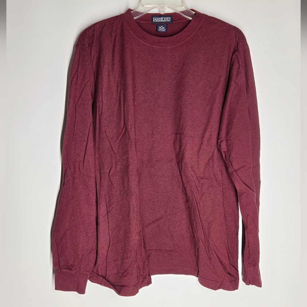 Lands' End Red Long Sleeve Tee